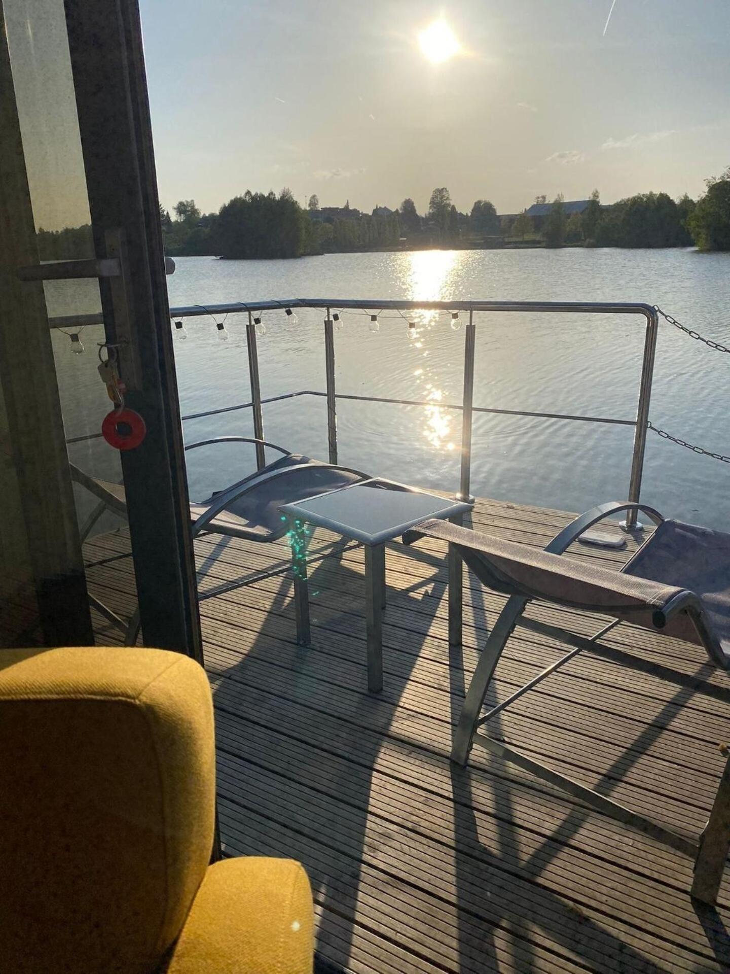 ホテル Waidlerland Hausboot 1 ヴァルトキルヒェン エクステリア 写真